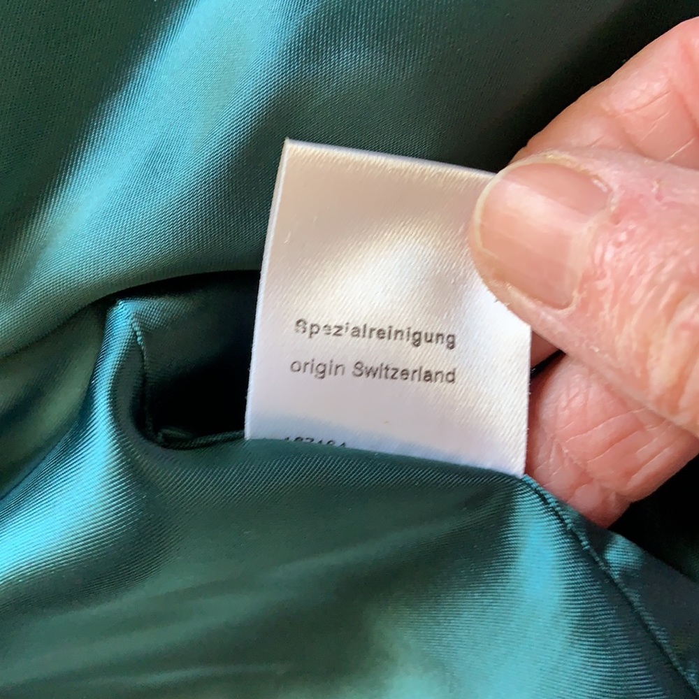 Akris Goat Skin Leather Jacket (Teal) - Picture 14 of 16